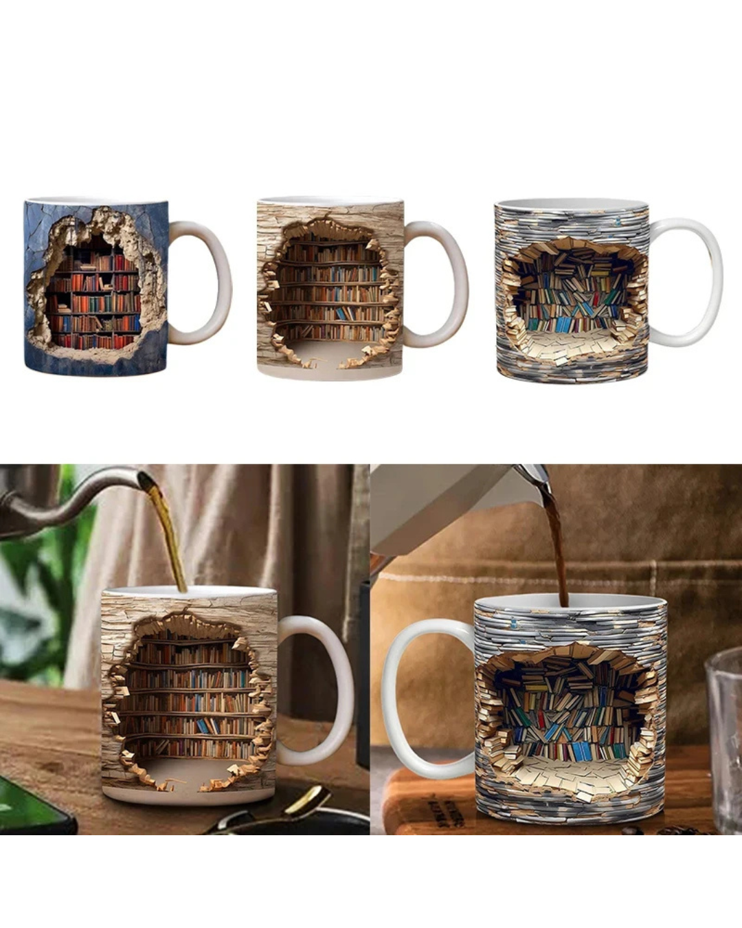Caneca de Cerâmica 3D Criativa Caneca de Café e Chá | Home Gaju