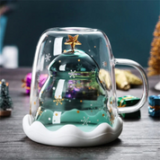 Caneca de Natal 300ml virada de cabeça para baixo