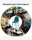 Capa para Cadeira Jacquard à Prova d'Água verde em diferentes ambientes