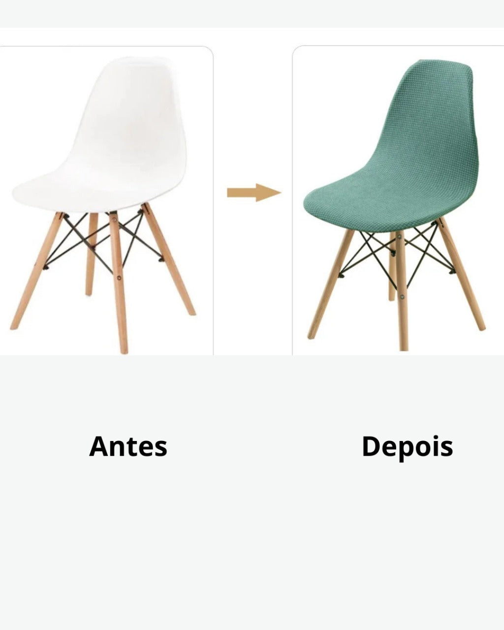 Capa de Cadeira Jacquard à Prova d'Água Curta e Ajustável para Sala de Jantar ou Festa | Home Gaju