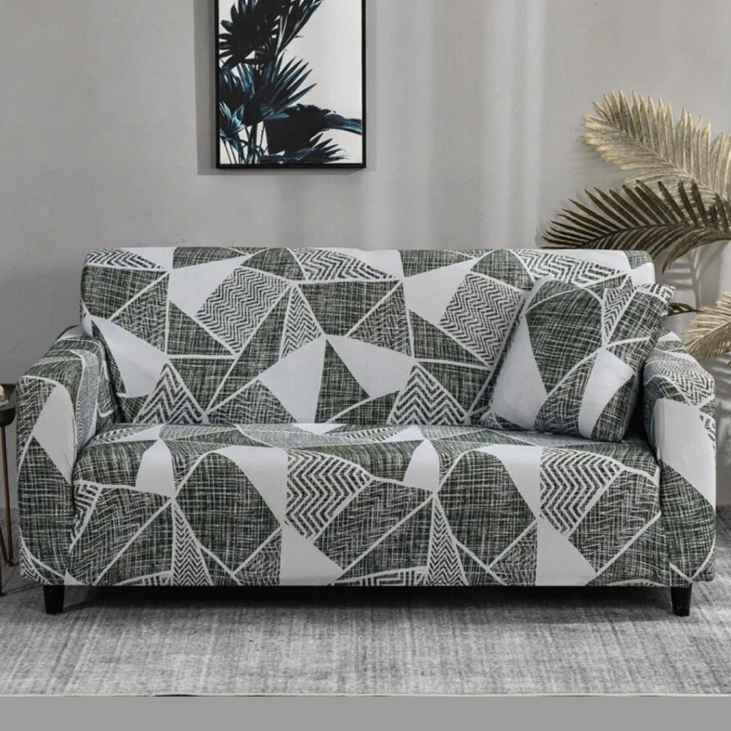Capa de Sofá Floral com Elástico Protetor Decorativo e Ajustável | Home Gaju