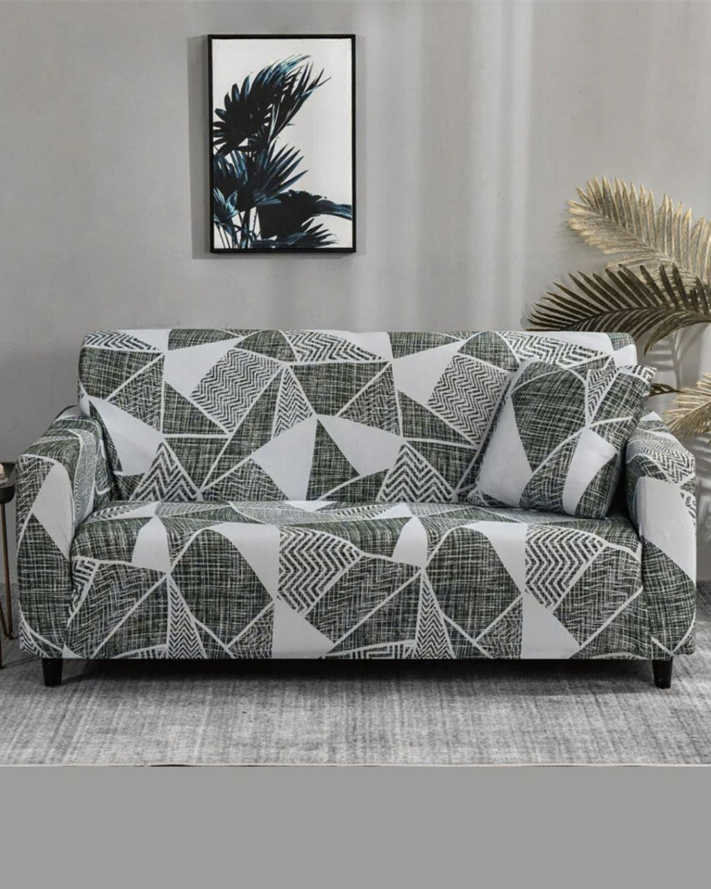 Capa de Sofá Floral com Elástico Protetor Decorativo e Ajustável | Home Gaju