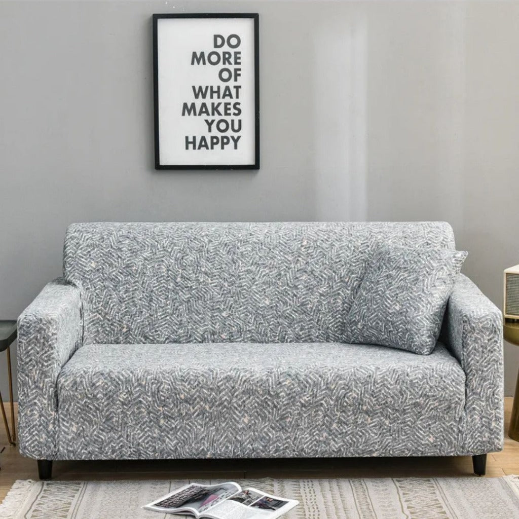 Capa de Sofá Floral com Elástico Protetor Decorativo e Ajustável | Home Gaju