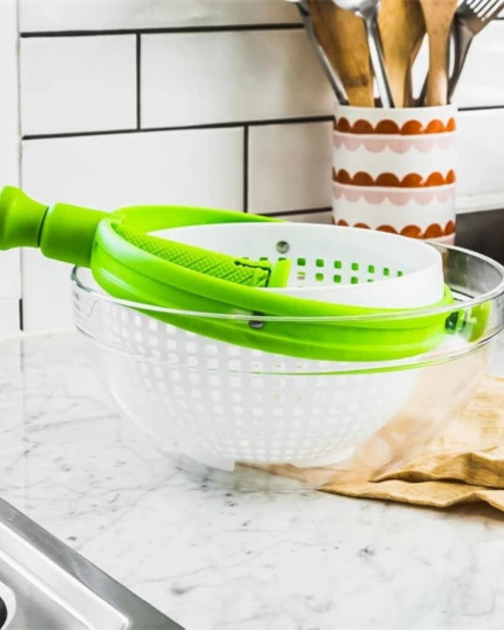 Centrífuga de Salada com Alça Dobrável para Frutas e Vegetais | Home Gaju