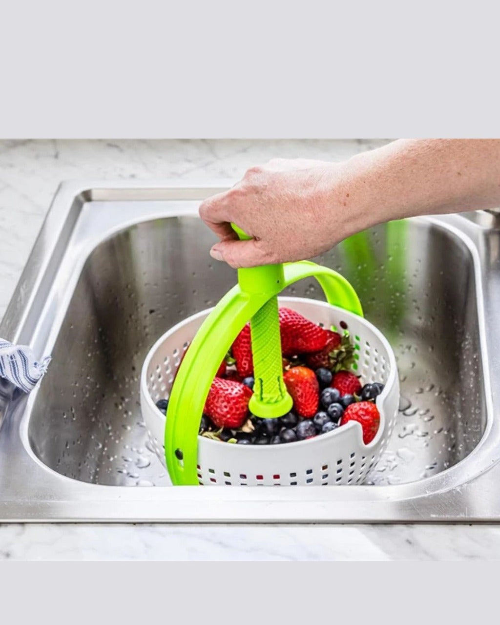 Centrífuga de Salada com Alça Dobrável para Frutas e Vegetais | Home Gaju