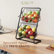 Cesta com Prateleiras de Armazenamento Multifuncional - FRETE GRÁTIS