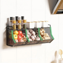 Cesta de Armazenamento Suspensa para Cozinha | Prateleira para Frutas, Vegetais e Utensílios Loja de Itens para Cozinha Home Gaju