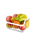 Cesta de Armazenamento de Cozinha em Aço Inoxidável – Organizador de Frutas e Vegetais, Montado na Parede Home Gaju