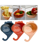 Cesta de Drenagem para Pia em Forma de Gato Organizador Multifuncional para Cozinha | Home Gaju