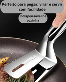 Clipe de Pá de Peixe Frito em Aço Inoxidável 2 em 1 Espátula Dupla para Grelhados | Home Gaju