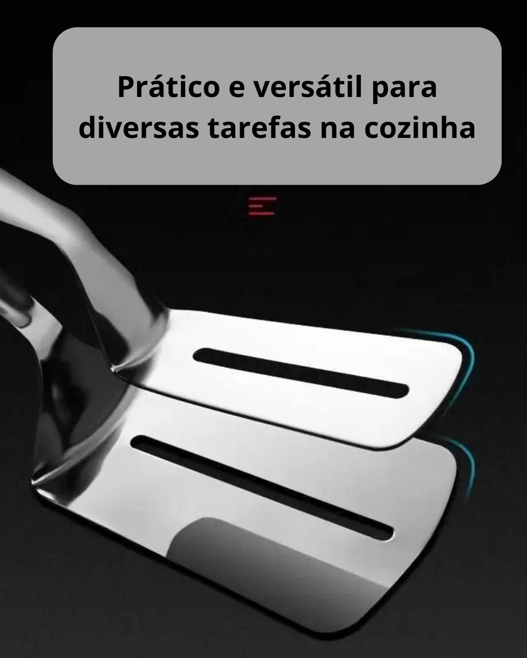 Clipe de Pá de Peixe Frito em Aço Inoxidável 2 em 1 Espátula Dupla para Grelhados | Home Gaju