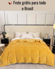 Cobertor Xadrez Quente para Cama e Sofá Tecido Confortável e Respirável | Home Gaju