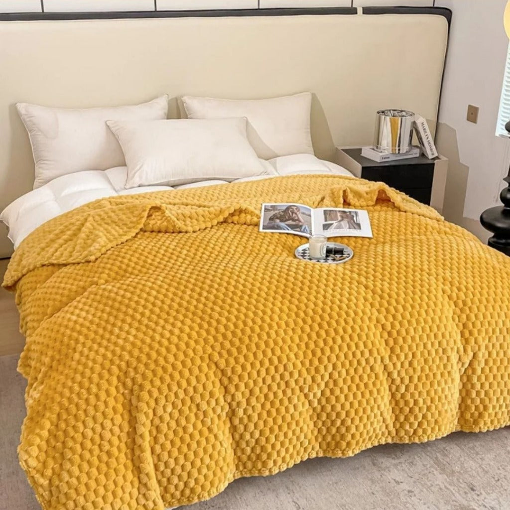Cobertor Xadrez Quente para Cama e Sofá Tecido Confortável e Respirável | Home Gaju