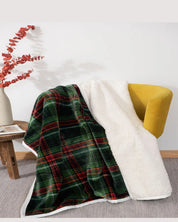 Cobertor de Flanela Dupla Face com Lã de Cordeiro Aconchego para Dormitório e Cama | Home Gaju