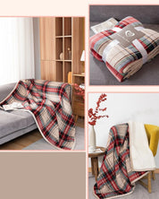 Cobertor de Flanela Dupla Face com Lã de Cordeiro Aconchego para Dormitório e Cama | Home Gaju
