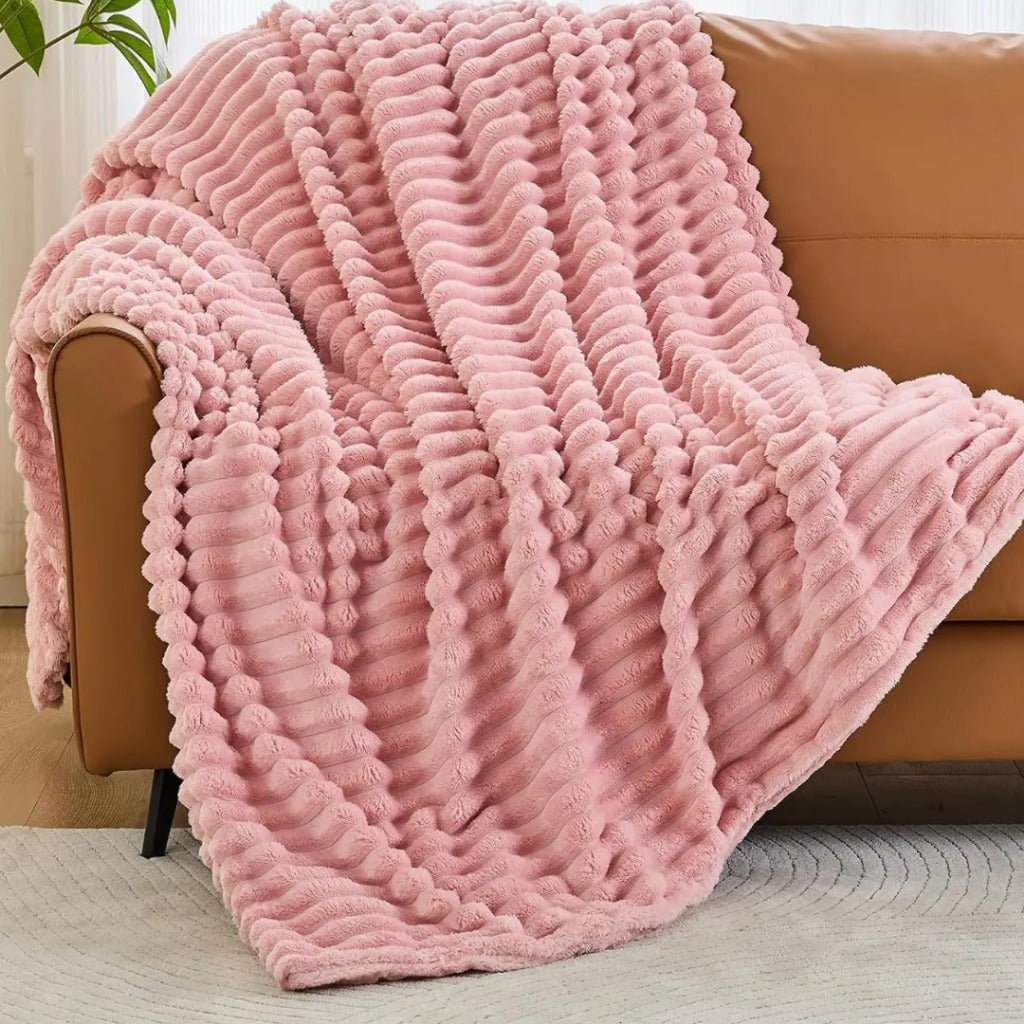 Cobertor de Lã Macio para Sofá ou Cama Leve Aconchegante e Ideal para Todas as Estações | Home Gaju