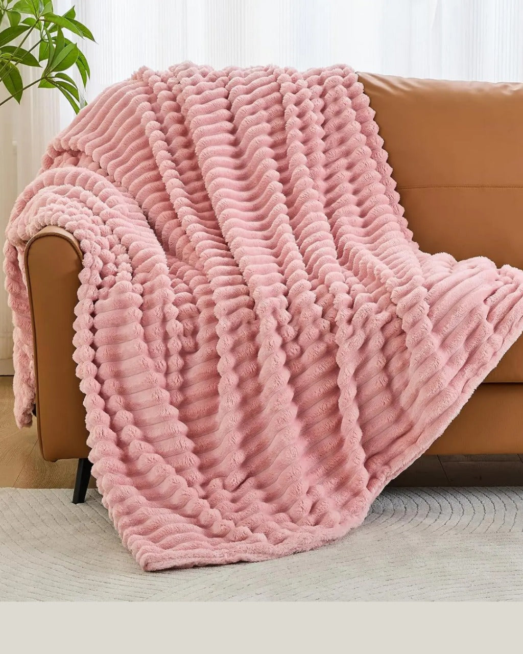 Cobertor de Lã Macio para Sofá ou Cama Leve Aconchegante e Ideal para Todas as Estações | Home Gaju