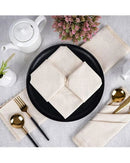 Conjunto 10 Guardanapos de Linho e Algodão 40x40cm para Jantar e Festa  | Loja de Mesa Posta Online Home Gaju