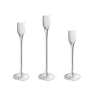Conjunto 3PCS Porta-Velas de Vidro - Castiçais Elegantes para Decoração de Mesa e Festas | Home Gaju