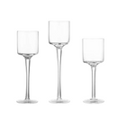 Conjunto 3PCS Porta-Velas de Vidro - Castiçais Elegantes para Decoração de Mesa e Festas | Home Gaju