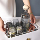Conjunto de Garrafa e 4 Copos de Vidro Colorful – Resistentes ao Calor | Home Gaju Loja Online