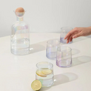 Conjunto de Garrafa e 4 Copos de Vidro Colorful – Resistentes ao Calor | Home Gaju Loja Online