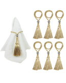 conjunto de anel de guardanapos sob prato