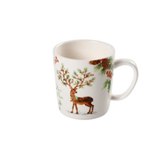 Conjunto de Louça Cerâmica Natalina com Pratos, Bowl e Xícaras - Estilo Europeu Home Gaju