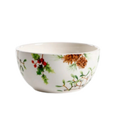 Conjunto de Louça Cerâmica Natalina com Pratos, Bowl e Xícaras - Estilo Europeu Home Gaju
