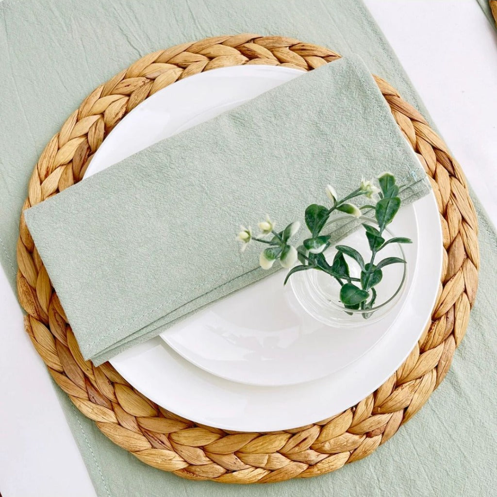 Conjunto de 6 Guardanapos de Algodão Decoração para Mesa e Eventos | Loja de Mesa Posta Online Home Gaju