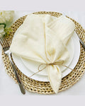 Conjunto de 6 Guardanapos de Algodão Decoração para Mesa e Eventos | Loja de Mesa Posta Online Home Gaju