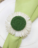 Conjunto de Anéis de Guardanapo Flor Verde Kit com 6 para Festa e Decoração | Home Gaju