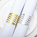 Conjunto de Anéis para Guardanapos Classic 20 Unidades, Dourado, Prata e Rose Gold  Home Gaju Loja de Mesa Posta