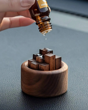 Conjunto de Difusores de Óleo Essencial em Madeira Noz Aromaterapia e Decoração | Home Gaju