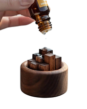 Conjunto de Difusores de Óleo Essencial em Madeira Noz Aromaterapia e Decoração | Home Gaju
