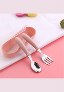 Conjunto de Talheres Infantil em Aço Inox com Estojo Portátil | Home Gaju