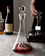 Decantador de Vidro Transparente Moderno para Vinho e Brandy Ideal para Festas e Jantares | Home Gaju