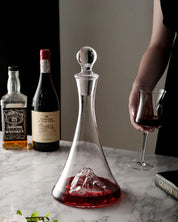 Decantador de Vidro Transparente Moderno para Vinho e Brandy Ideal para Festas e Jantares | Home Gaju