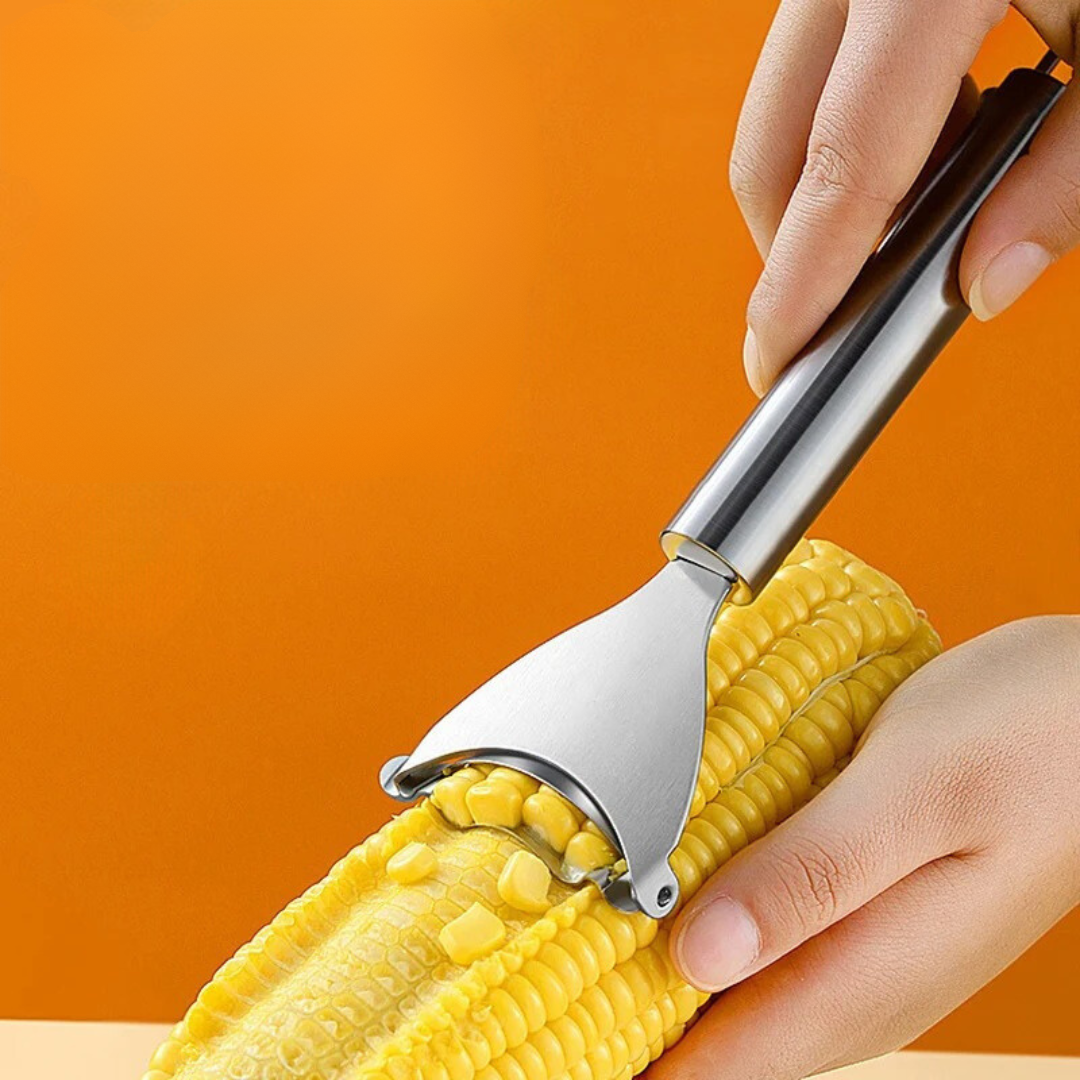 Descascador de Milho em Aço Inoxidável com Cabo Ergonômico - Fácil e Prático | Home Gaju