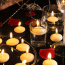 Discos de Velas Flutuantes Brancas - 6/10/16 Pcs para Decoração | Home Gaju