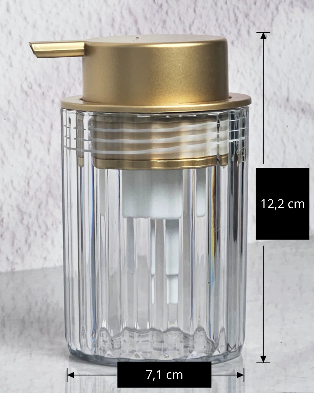 Dispensador de Espuma para Sabonete Transparente e Moderno | Home Gaju