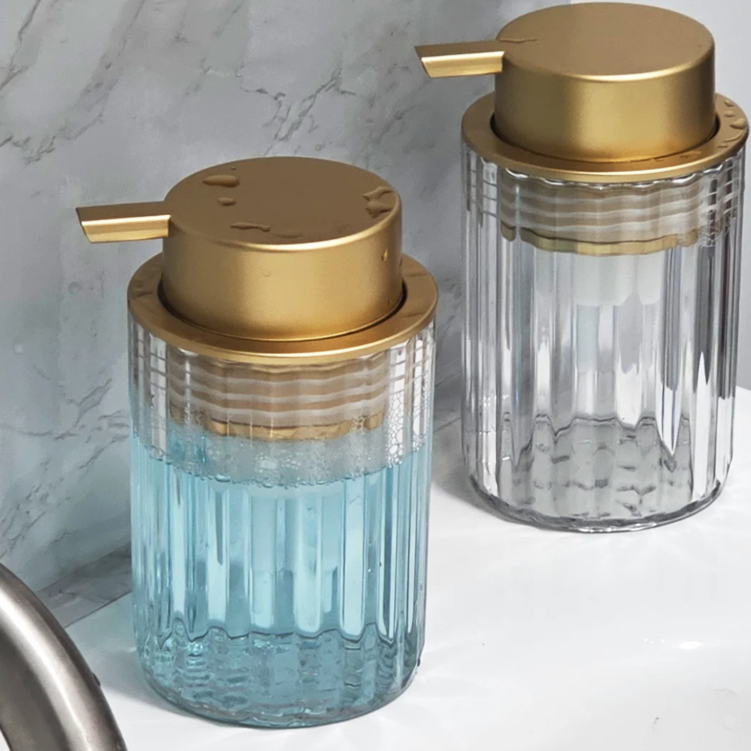 Dispensador de Espuma para Sabonete Transparente e Moderno | Home Gaju