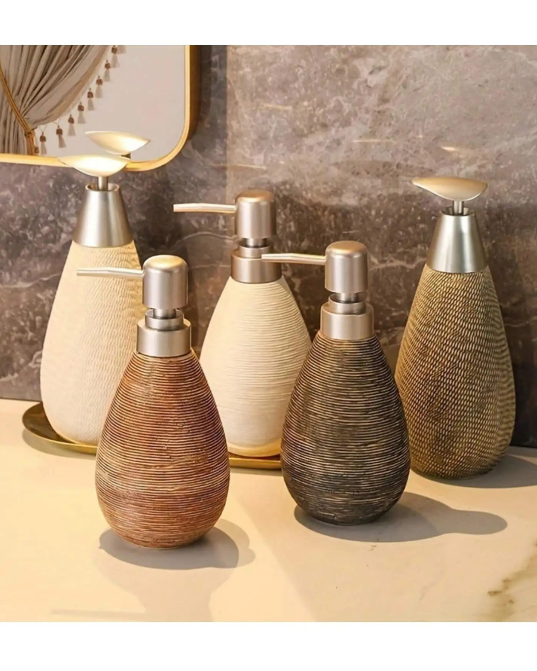 Dispenser de Sabonete em Cerâmica Estilo Retrô com Bomba Para Cozinha e Banheiro | Home Gaju