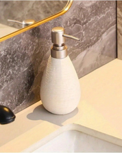 Dispenser de Sabonete em Cerâmica Estilo Retrô com Bomba Para Cozinha e Banheiro | Home Gaju
