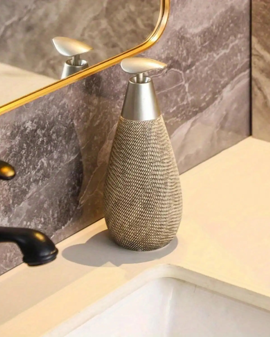 Dispenser de Sabonete em Cerâmica Estilo Retrô com Bomba Para Cozinha e Banheiro | Home Gaju