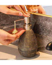 Dispenser de Sabonete em Cerâmica Estilo Retrô com Bomba Para Cozinha e Banheiro | Home Gaju
