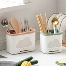 Escorredor Vazado Multifuncional Dupla Camada para Talheres e Utensílios – Organizador de Cozinha | Home Gaju