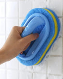 Escova de Limpeza com Alça e Cabeça de Esponja Para Cozinha e Banheiro | Home Gaju