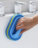 Escova de Limpeza com Alça e Cabeça de Esponja Para Cozinha e Banheiro | Home Gaju