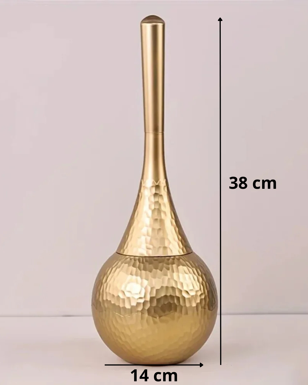 Escova de Vaso Sanitário com Suporte Dourado ou Prata | Home Gaju